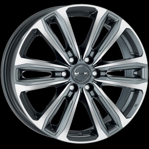 Литые диски MAK Safari 6 7.5x17 6/139.7 ET48 d-92.3 Gun Met-Mirror Face (F7570AF6QM48VK3)