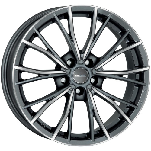 Литые диски MAK Mark 8.0x17 5/120 ET43 d-72.6 Gun Met-Mirror Face (F8070MKQM43I5BX)